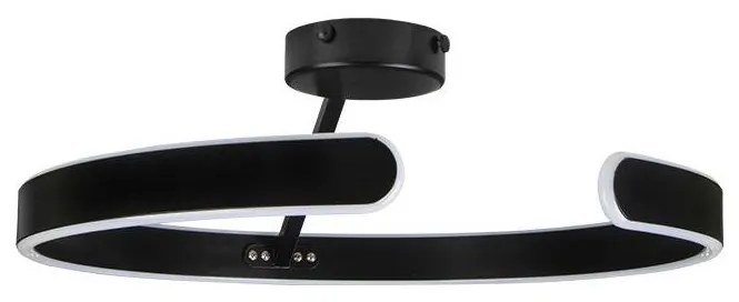 LED регулируем плафон LED/72W/230V 3000-6500K черен + DO