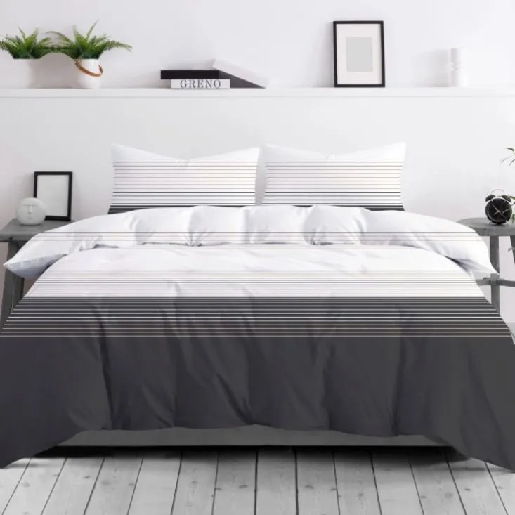 Памучни чаршафи от висококачествен памук - на райета Ширина: 140 см | Дължина: 200 см