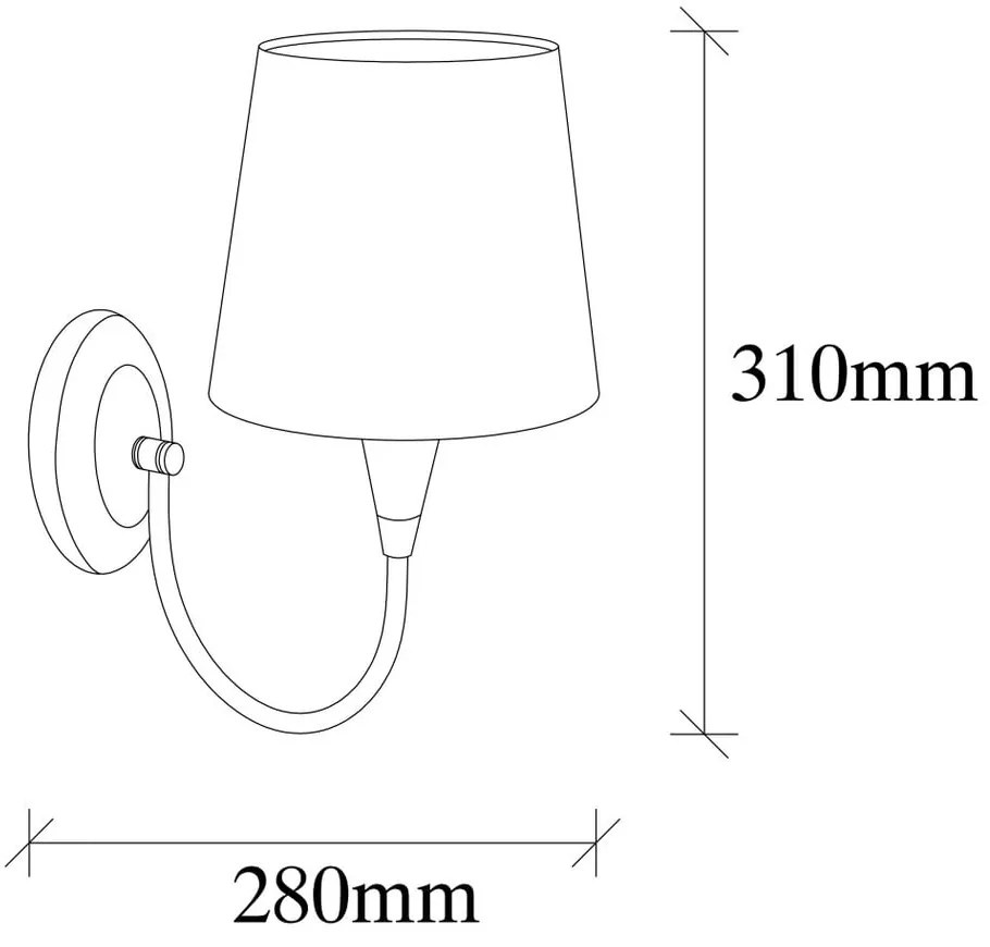 Метална стенна лампа в златисто Opviq lights Patrick - Opviq lights