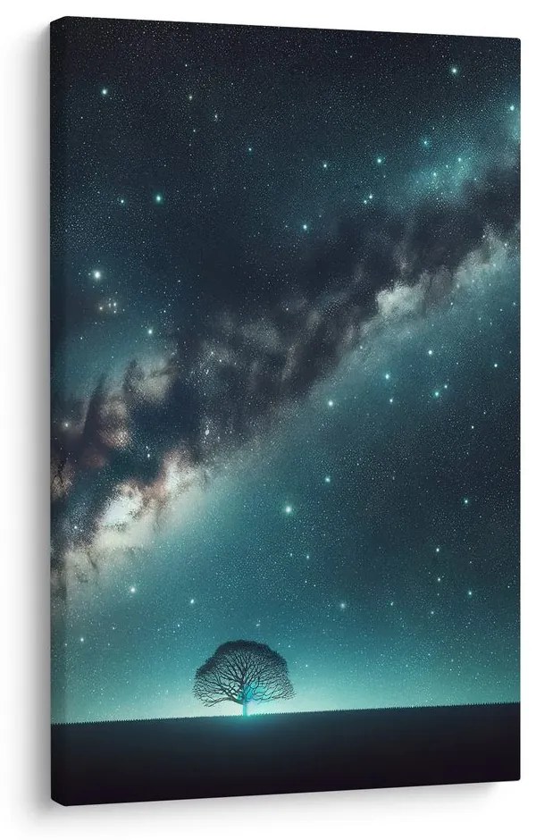 Картина на платно – Дърво на живота и галаксия