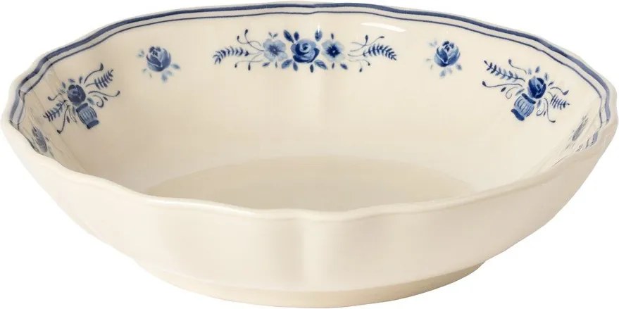 Синя/бежова глинена чиния за сервиране ø 23 cm Vila – Costa Nova