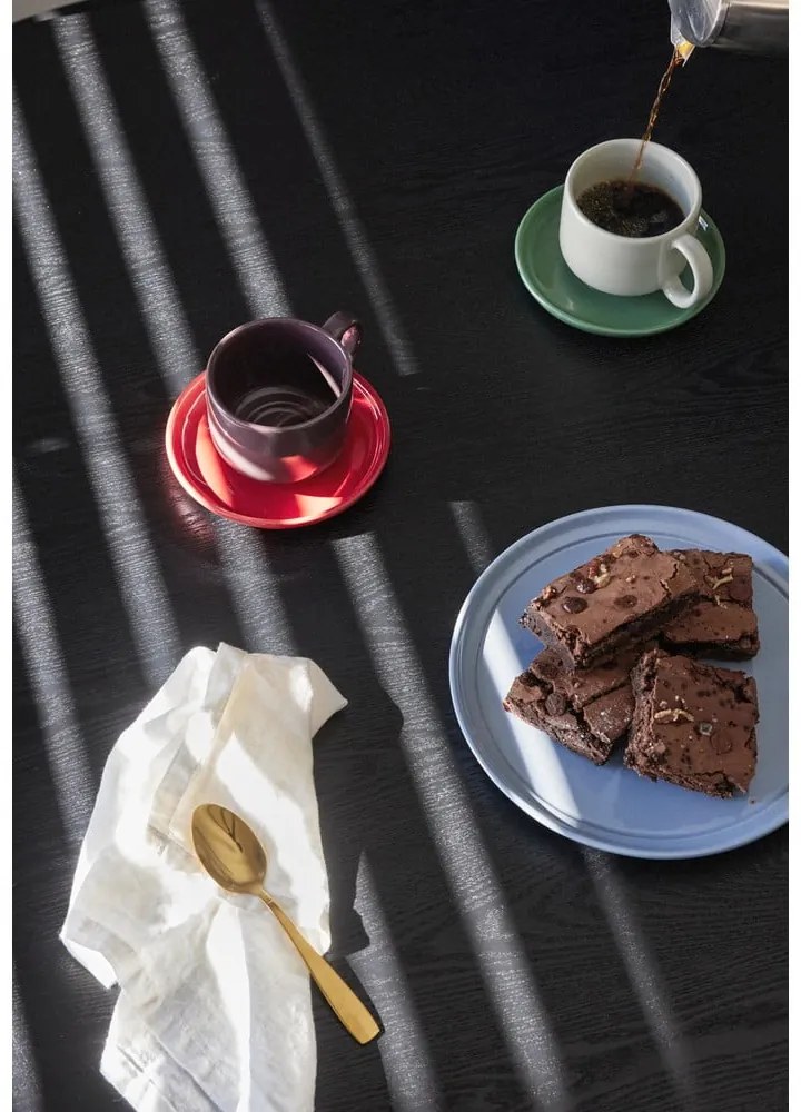 Керамична чаша в зелено и кремаво Amare - Hübsch