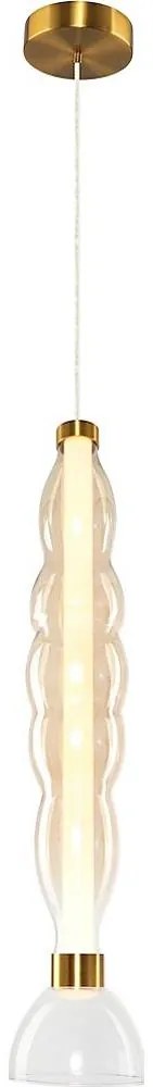 LED Пендел LUCCO LED/18W/230V Ø 15 см златист