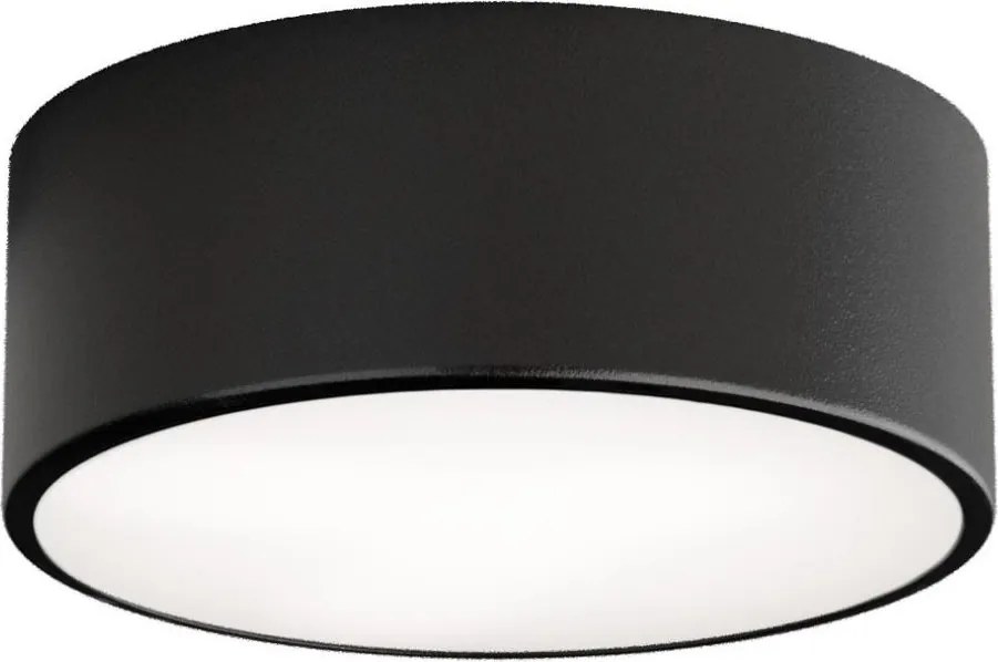 Потолочно осветително тяло с датчик CLEO 1xE27/40W/230V, с диаметър 20 см, черно