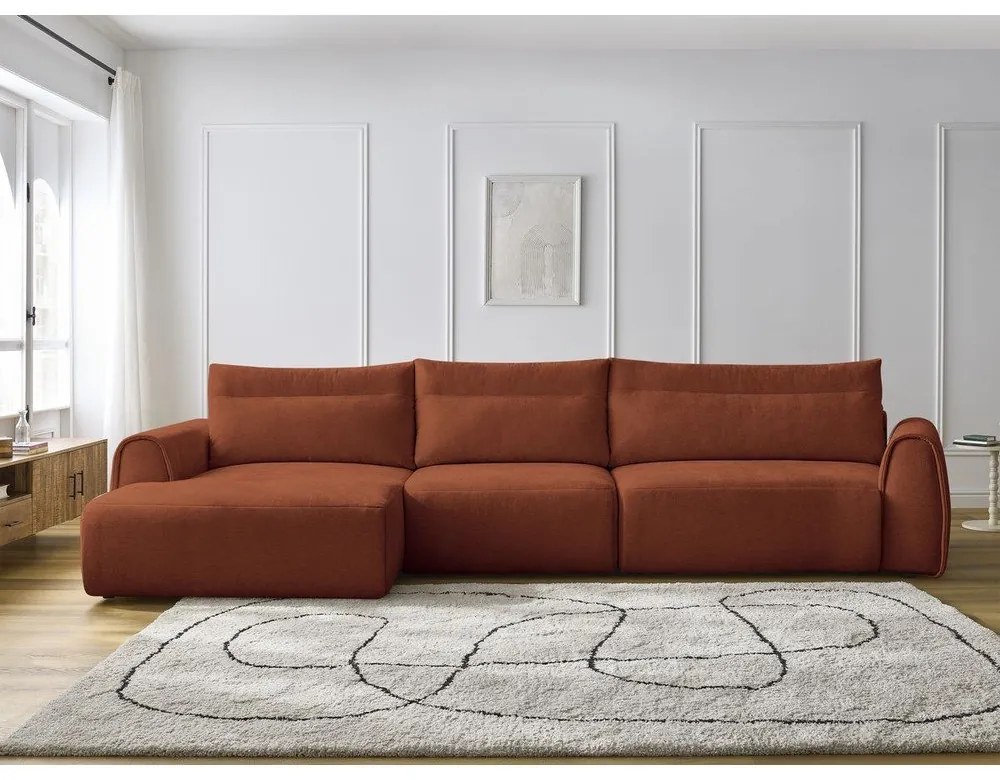 Оранжев ъглов диван Aden – Bobochic Paris