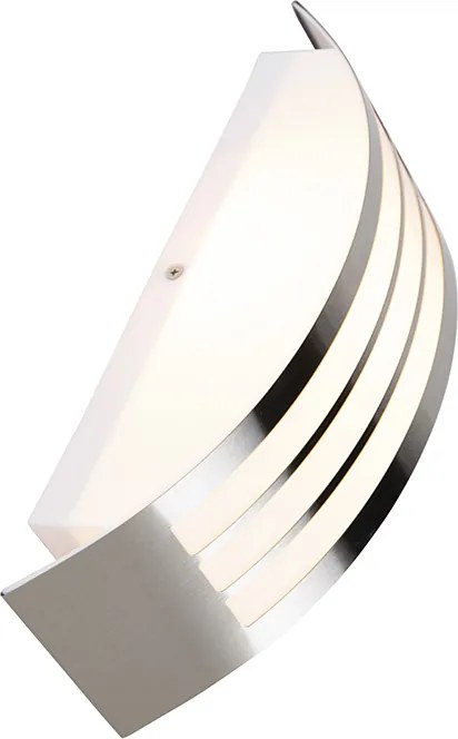 Модерна стенна лампа стомана неръждаема стомана IP44 - Sapphire Deluxe