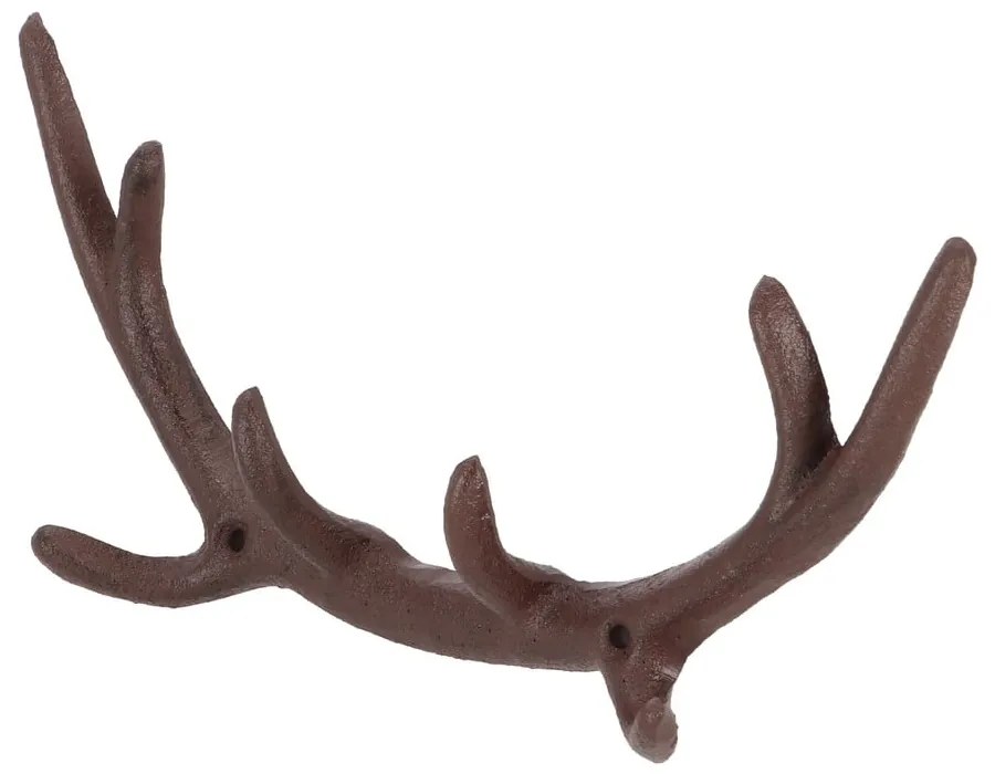 Кафява метална стенна закачалка Antlers – Esschert Design