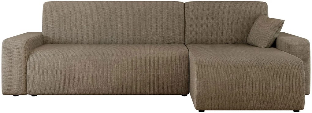 Ъглов диван Piano L-Кафяв