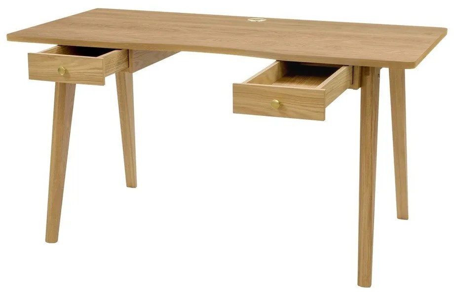 Работна маса от декор от дъб 70x140 cm Nice – Woodman