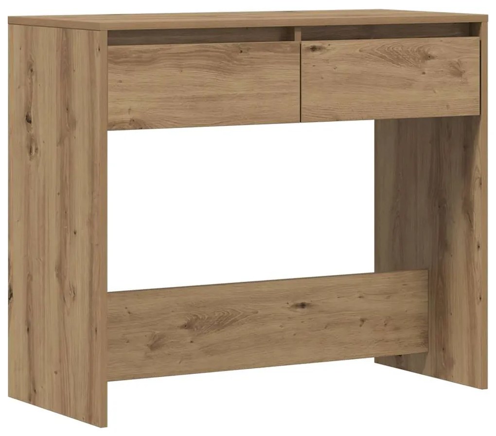856775 vidaXL Конзолна маса, дъб артизан, 89x41x76,5 см, инженерно дърво