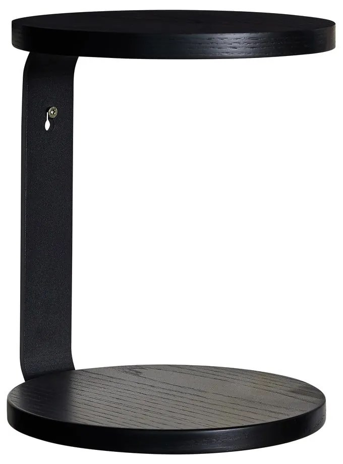 Черен стенен рафт на няколко нива 25,5 cm Oto – Hübsch