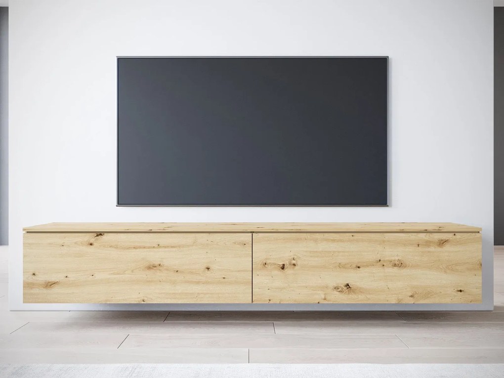 Тапицирано легло Lowboard D 180-дъб