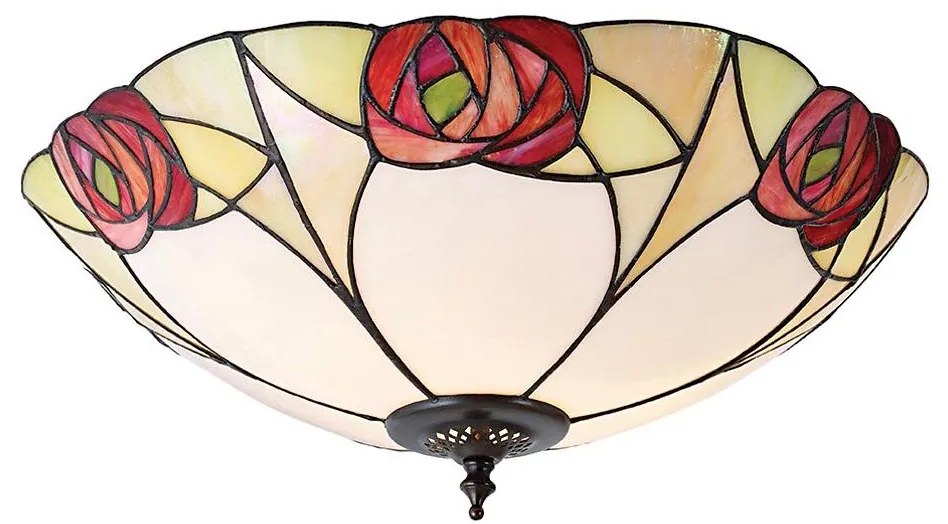 Endon 64182 - Таванно осветително тяло Tiffany INGRAM 2xE27/60W/230V, диаметър 45 см