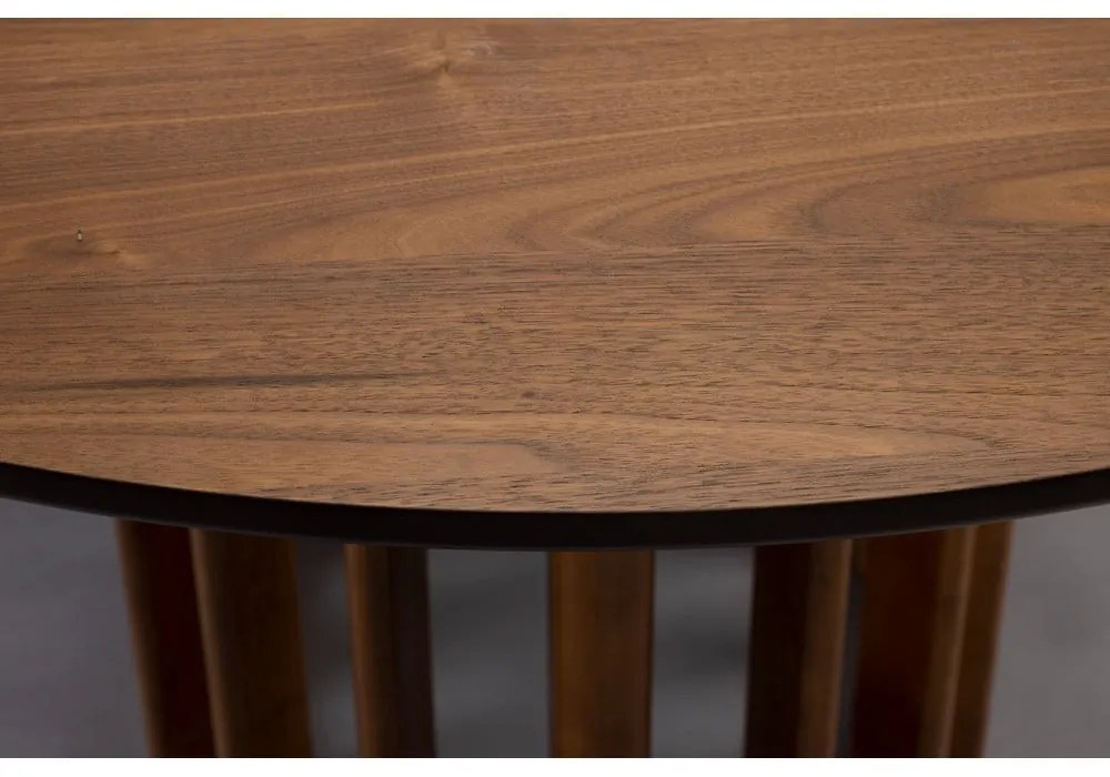Кръгла трапезна маса с орехов плот ø 120 cm Barlet – Dutchbone