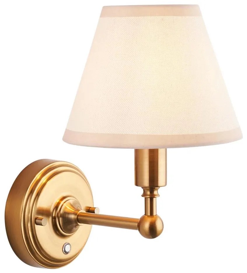 Endon 114830 - LED Димируем акумулаторен стена лампа BURLEY LED/1,5W/5V месинг/кремав