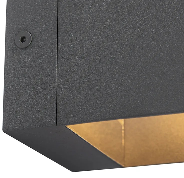 Модерна стенна лампа тъмно сива - Transfer