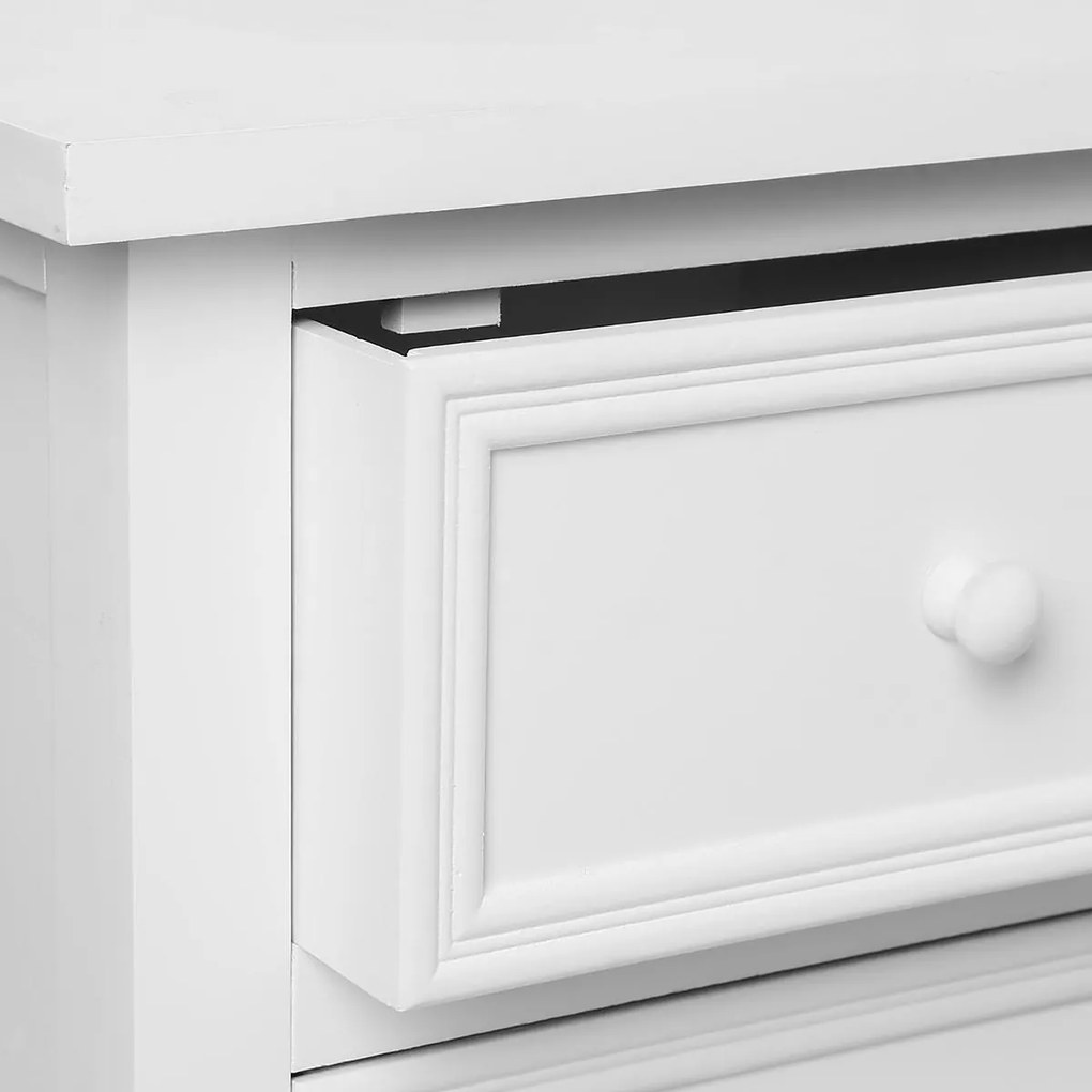 Скрин atmosphera Charm, 5 чекмеджета, MDF, 73x35x81 cm - Сив