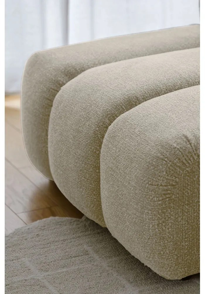 Бежов ъглов диван (ляв ъгъл) Shell – Miuform