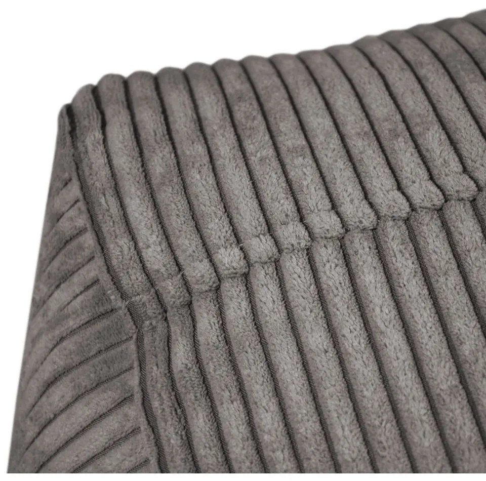 Светлосив пуф от рипсено кадифе Plus 50 Lounge – SLOWDOWN