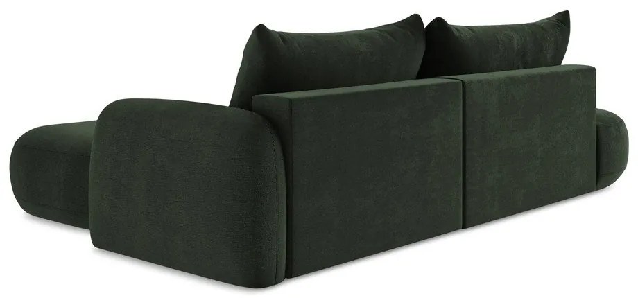 Тъмнозелен сгъваем ъглов диван (десен ъгъл) Hale – Makamii