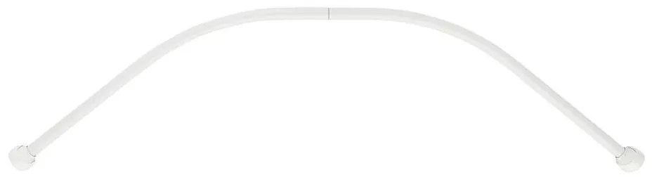 WENKO 19219100 - Регулируем прът за завеса за душ 80–90 см, бял