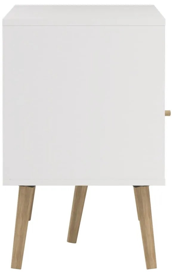 Бяла маса за телевизор 117x61 cm Bodo - Tvilum