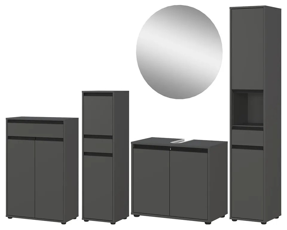 Антрацитен комплект за баня Lemont – Germania