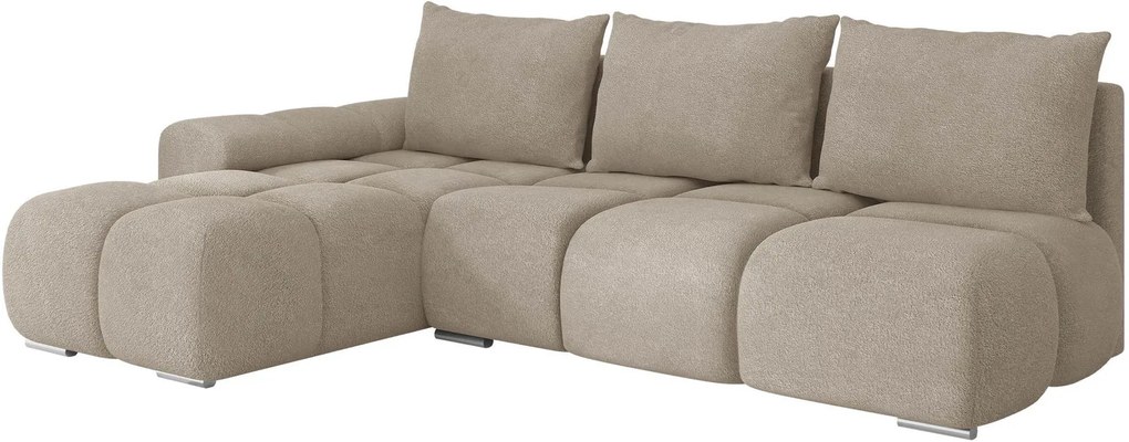 Ъглов диван Bestii-Капучино-Ляв
