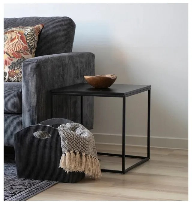 Черна масичка за кафе , 45 x 45 cm Vita - House Nordic