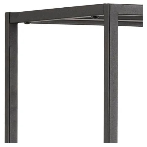 Черна метална библиотека 80x165 cm Newcastle – Actona