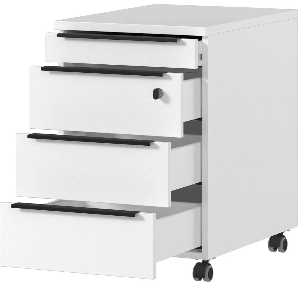 Бял заключващ се шкаф 42x63 cm Mailand - Germania