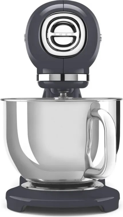 Планетарен миксер SMEG SMF03GREU, 800 W, 4.8 л, 10 скорости, Функция за плавен старт, Крачета против хлъзгане, Сив