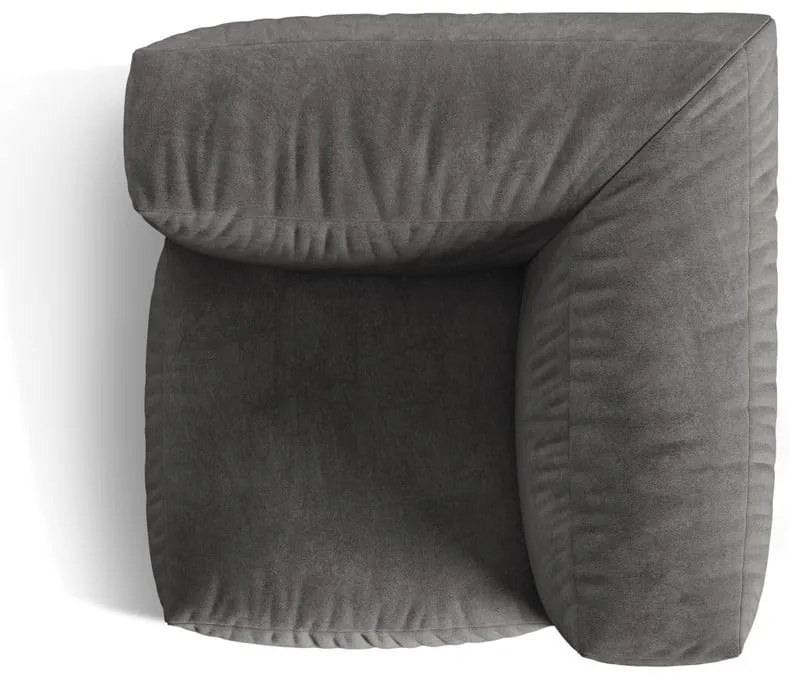 Сив кадифен модул за диван (променлив) Martina – Micadoni