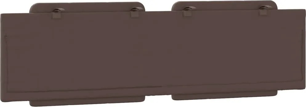 Мека табла за легло, кафява, 180 см, изкуствена кожа