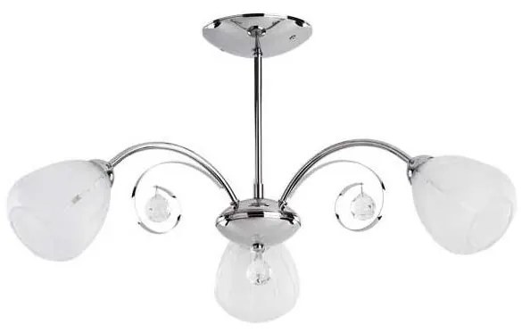 Полилей за повърхностен монтаж APOLLO 3xE14/10W/230V лъскав хром