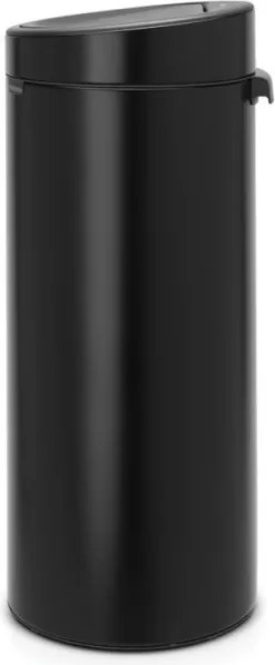 Кош за боклук Brabantia Touch Bin New 650008, 30 л, Безшумно и плавно затваряне, Черен мат