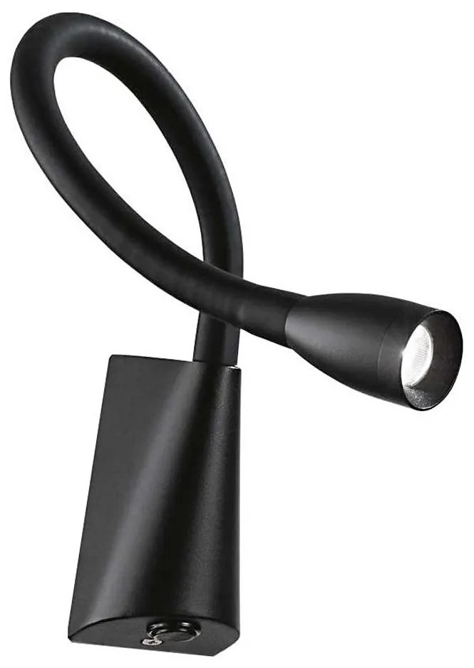 Ideal Lux - LED гъвкава лампа GOOSE LED/3W/230V CRI 90 черна