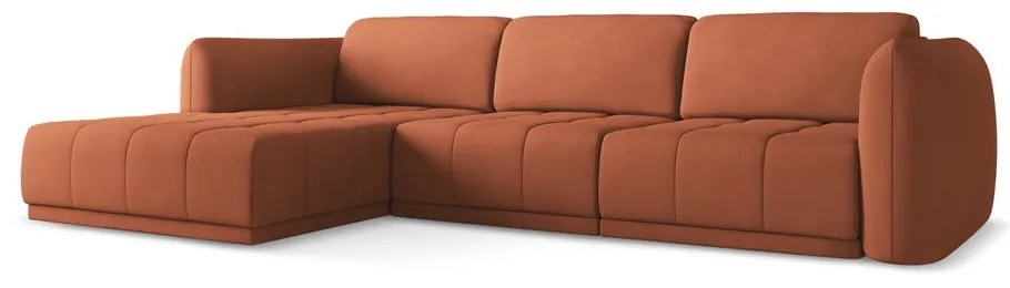 Оранжев ъглов диван (ляв ъгъл) Hoku – Makamii