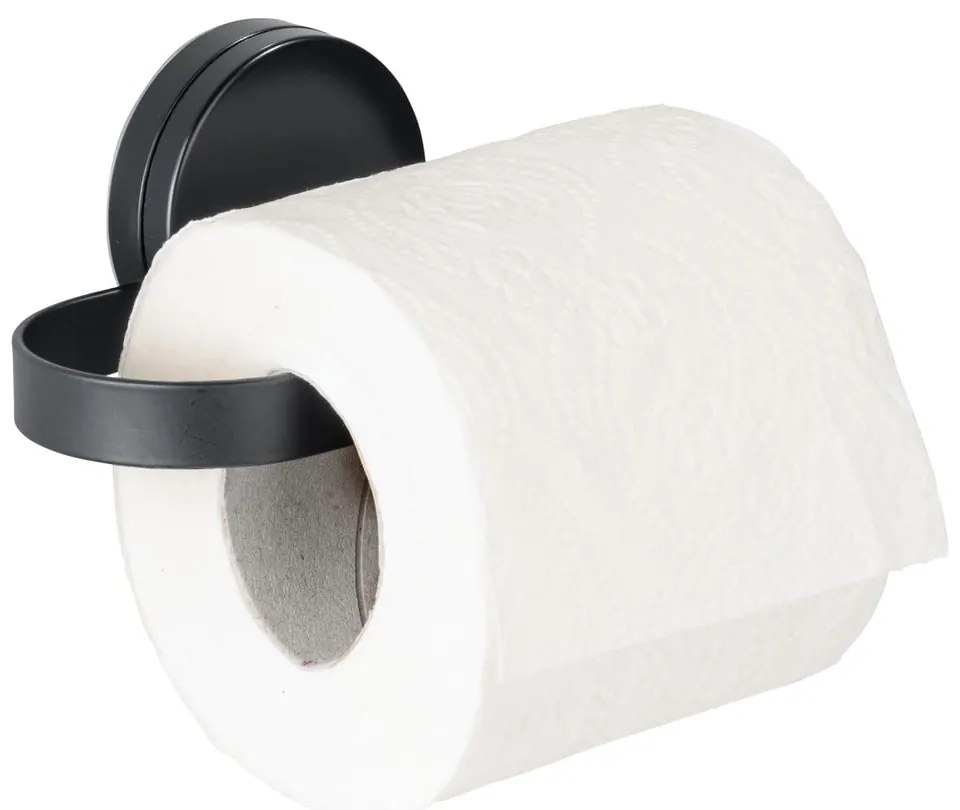 Черен държач за тоалетна хартия Static-Loc® Pavia - Wenko