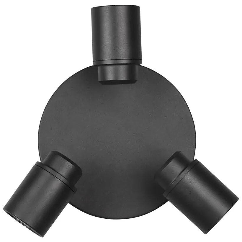 Матово черен метален прожектор Angelo - Trio