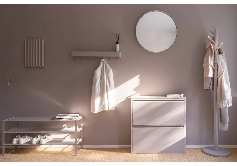 Кафяво-сива метална накланяща се стойка за обувки 75x77,5x22,5 cm Billy – Spinder Design