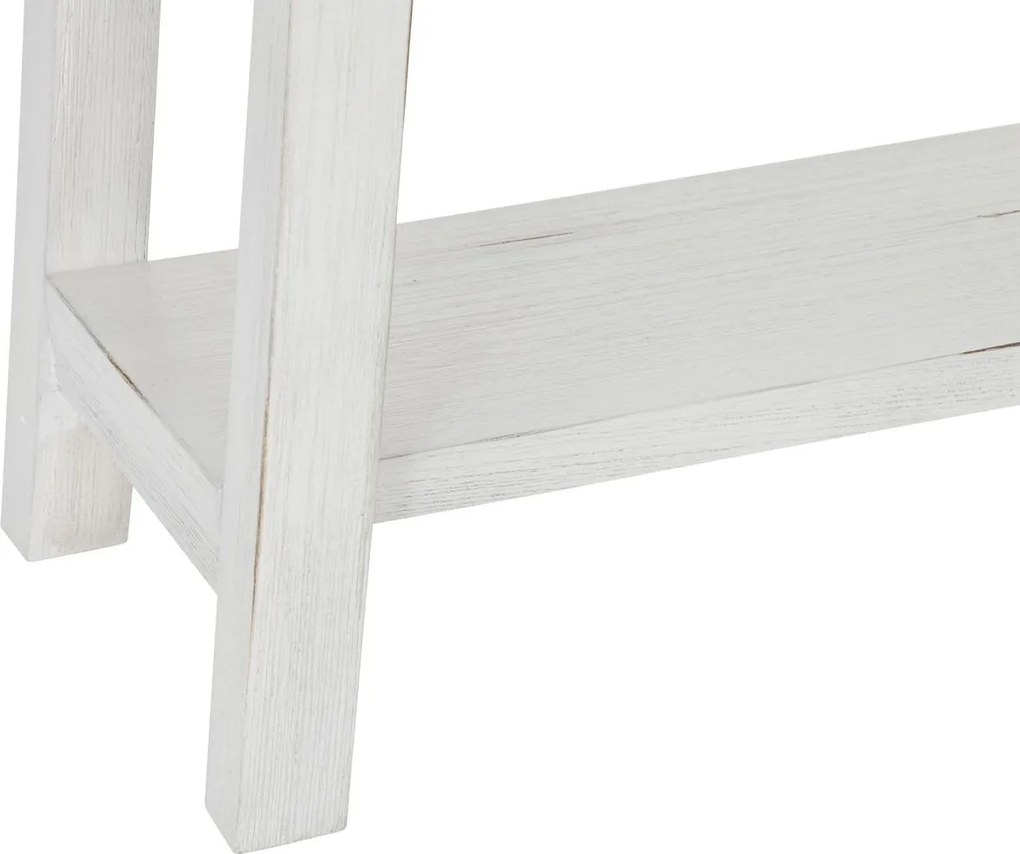 Конзолна маса atmosphera Olbia, 120 cm, MDF, Акация, Бял