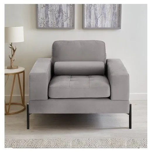 Светлосиво кресло Versailles – Ropez