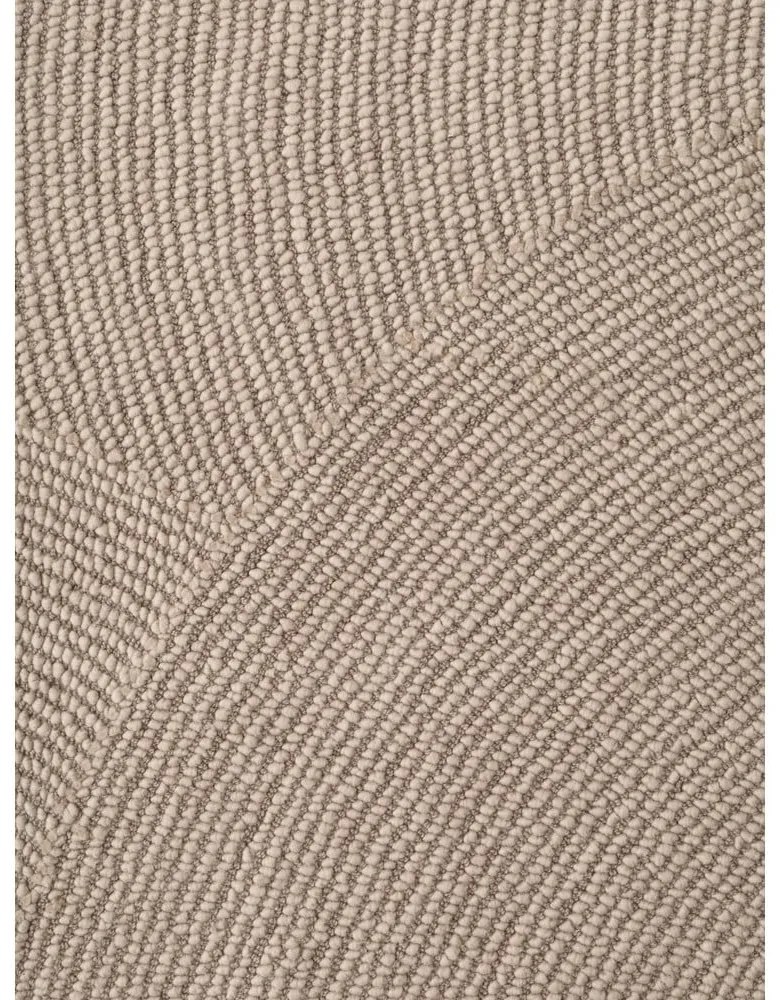 Бежов ръчно изработен вълнен килим 80x150 cm Eleni Light Beige – Hanse Home