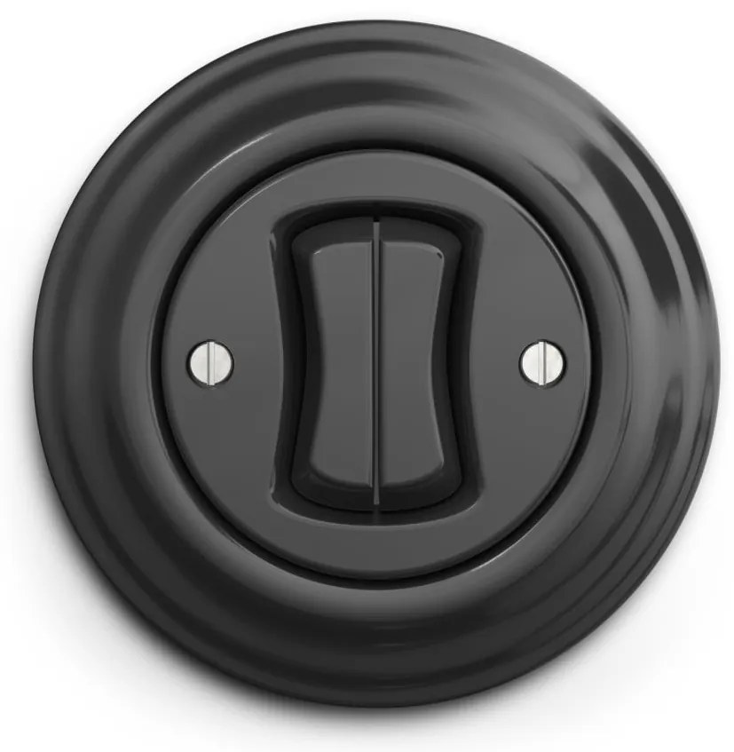 Kliklap - Ретро серийен включвател с рамка № 5 антрацит