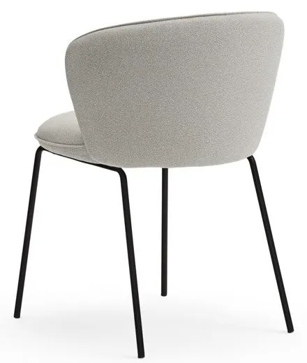 Светлосиви тапицирани трапезни столове в комплект 2 бр. Add – Teulat