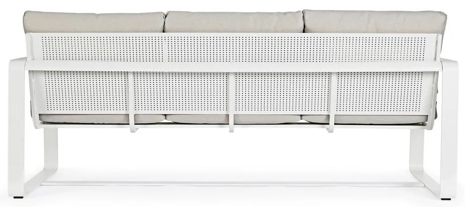 Бял алуминиев градински диван Merrigan – Bizzotto
