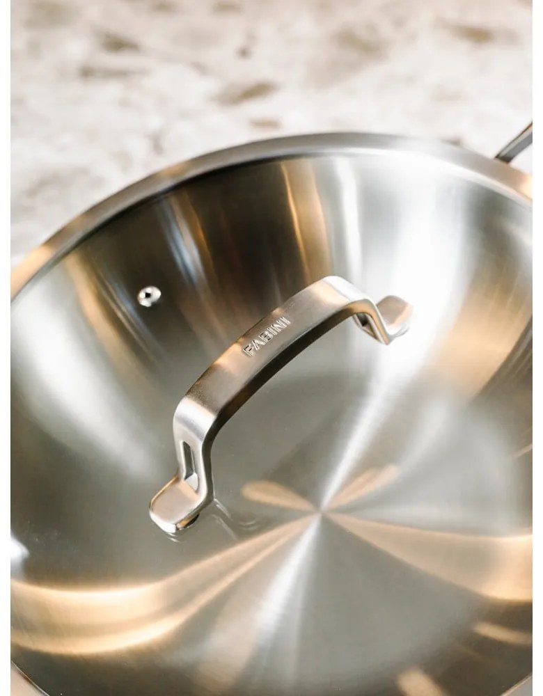 Уок тиган с капак от неръждаема стомана ø 30 cm Chili Ta – FABINI