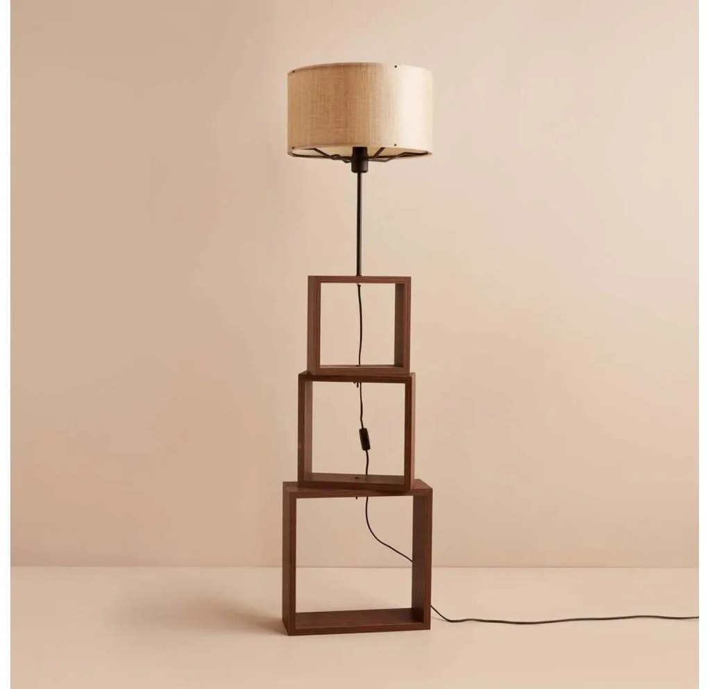 Подова лампа AYD 1xE27/40W/230V кафява