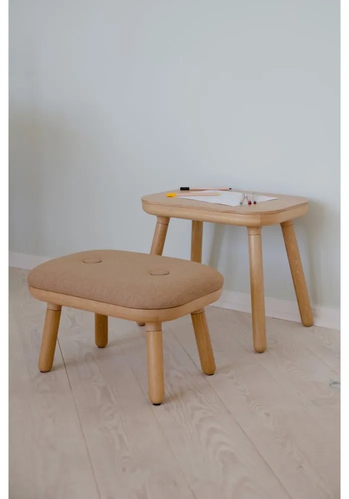 Стол в светлокафяв и естествен цвят Paff Low – UMAGE